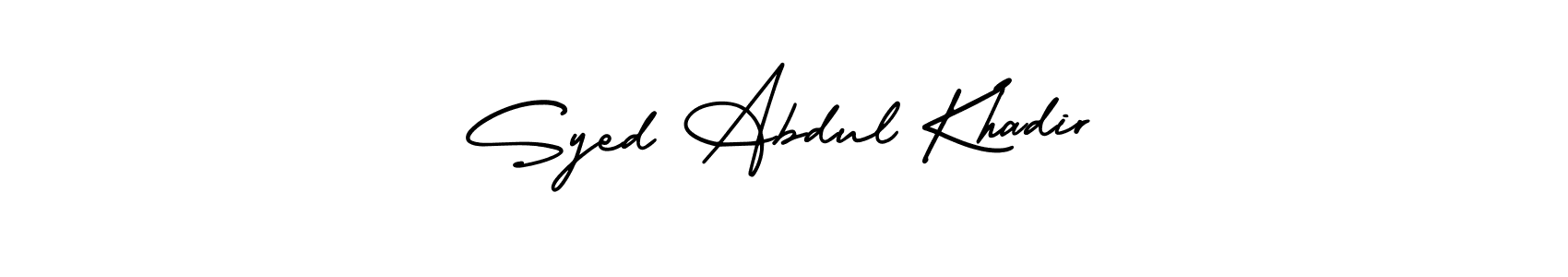 Also we have Syed Abdul Khadir name is the best signature style. Create professional handwritten signature collection using AmerikaSignatureDemo-Regular autograph style. Syed Abdul Khadir signature style 3 images and pictures png