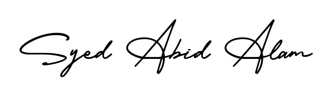 Similarly AmerikaSignatureDemo-Regular is the best handwritten signature design. Signature creator online. You can use it as an online autograph creator for name Syed Abid Alam. Syed Abid Alam signature style 3 images and pictures png