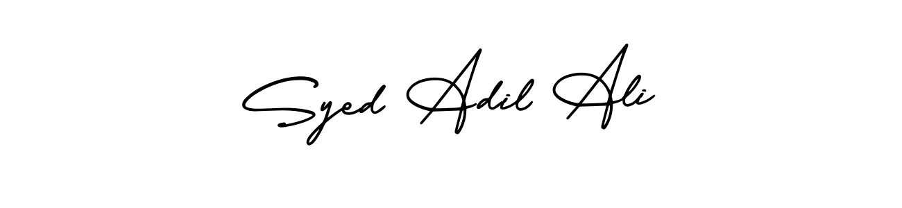 Similarly AmerikaSignatureDemo-Regular is the best handwritten signature design. Signature creator online .You can use it as an online autograph creator for name Syed Adil Ali. Syed Adil Ali signature style 3 images and pictures png