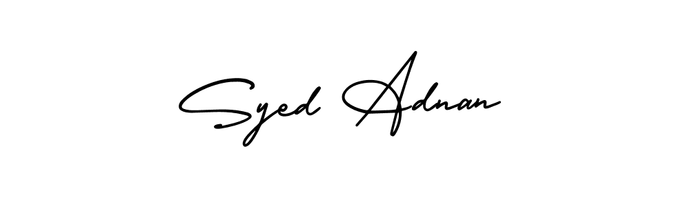 It looks lik you need a new signature style for name Syed Adnan. Design unique handwritten (AmerikaSignatureDemo-Regular) signature with our free signature maker in just a few clicks. Syed Adnan signature style 3 images and pictures png