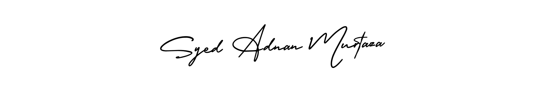 Syed Adnan Murtaza stylish signature style. Best Handwritten Sign (AmerikaSignatureDemo-Regular) for my name. Handwritten Signature Collection Ideas for my name Syed Adnan Murtaza. Syed Adnan Murtaza signature style 3 images and pictures png