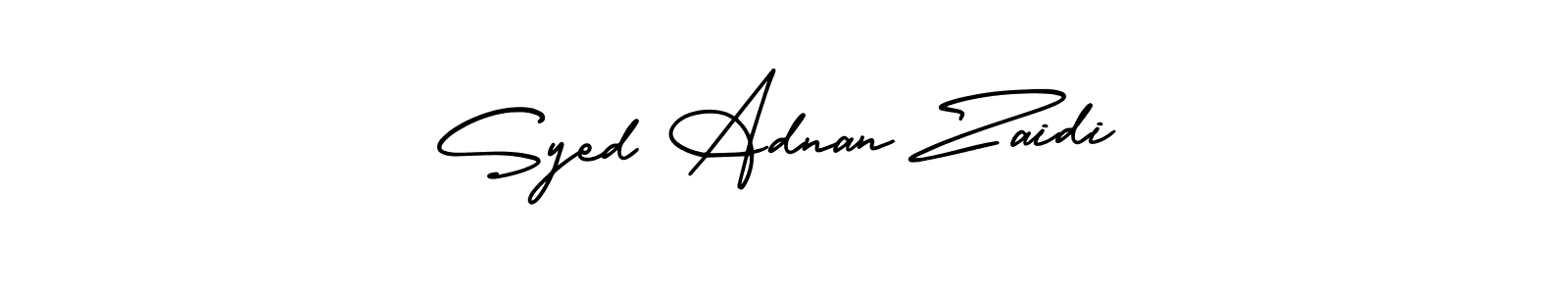 Create a beautiful signature design for name Syed Adnan Zaidi. With this signature (AmerikaSignatureDemo-Regular) fonts, you can make a handwritten signature for free. Syed Adnan Zaidi signature style 3 images and pictures png