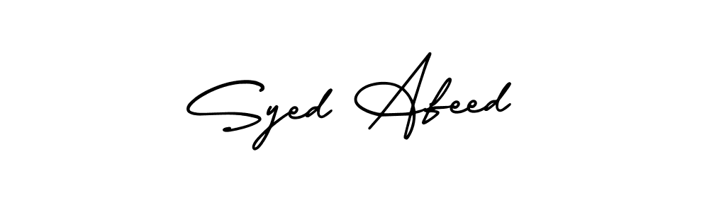 Use a signature maker to create a handwritten signature online. With this signature software, you can design (AmerikaSignatureDemo-Regular) your own signature for name Syed Afeed. Syed Afeed signature style 3 images and pictures png