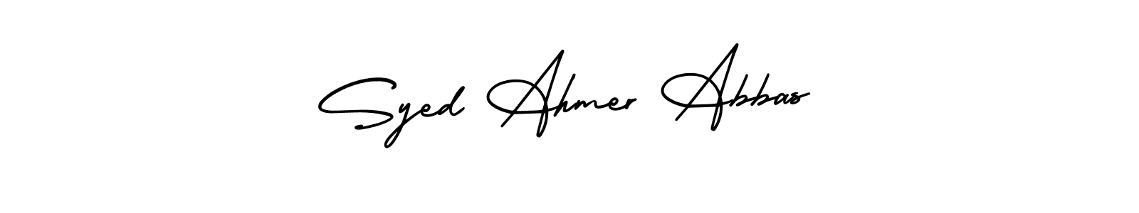 Also we have Syed Ahmer Abbas name is the best signature style. Create professional handwritten signature collection using AmerikaSignatureDemo-Regular autograph style. Syed Ahmer Abbas signature style 3 images and pictures png