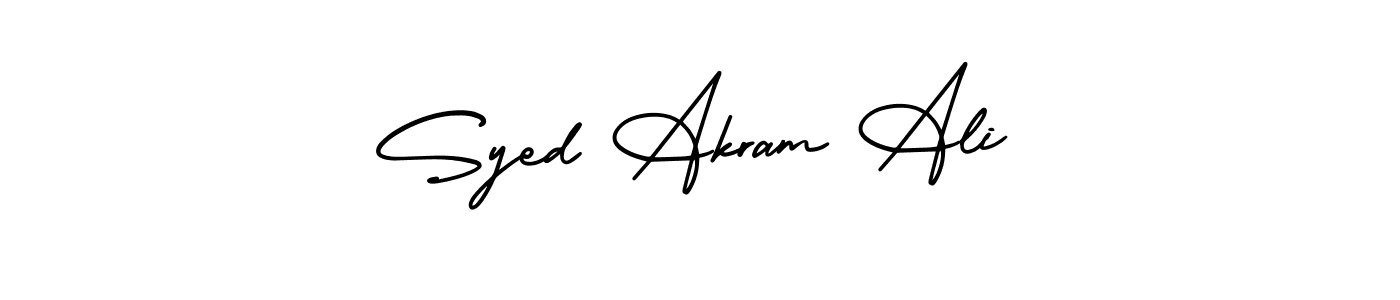 Make a beautiful signature design for name Syed Akram Ali. With this signature (AmerikaSignatureDemo-Regular) style, you can create a handwritten signature for free. Syed Akram Ali signature style 3 images and pictures png