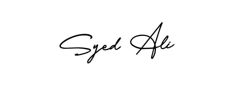 Design your own signature with our free online signature maker. With this signature software, you can create a handwritten (AmerikaSignatureDemo-Regular) signature for name Syed Ali. Syed Ali signature style 3 images and pictures png