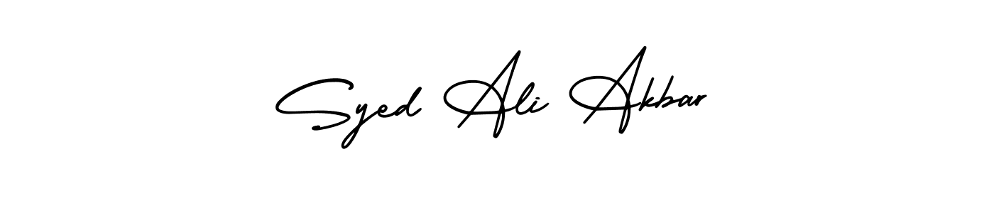 Also You can easily find your signature by using the search form. We will create Syed Ali Akbar name handwritten signature images for you free of cost using AmerikaSignatureDemo-Regular sign style. Syed Ali Akbar signature style 3 images and pictures png