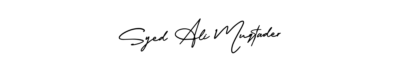 Make a beautiful signature design for name Syed Ali Muqtader. Use this online signature maker to create a handwritten signature for free. Syed Ali Muqtader signature style 3 images and pictures png