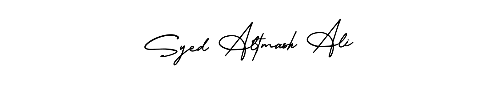 It looks lik you need a new signature style for name Syed Altmash Ali. Design unique handwritten (AmerikaSignatureDemo-Regular) signature with our free signature maker in just a few clicks. Syed Altmash Ali signature style 3 images and pictures png