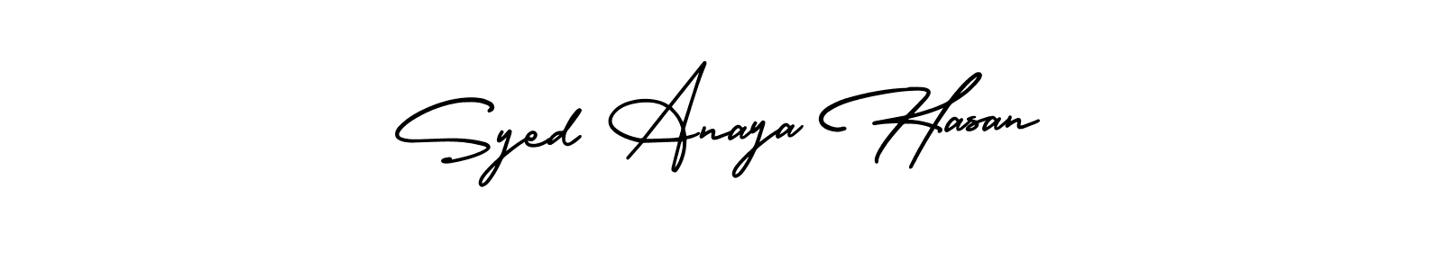 Also You can easily find your signature by using the search form. We will create Syed Anaya Hasan name handwritten signature images for you free of cost using AmerikaSignatureDemo-Regular sign style. Syed Anaya Hasan signature style 3 images and pictures png