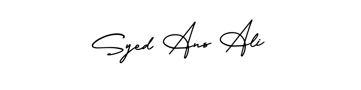AmerikaSignatureDemo-Regular is a professional signature style that is perfect for those who want to add a touch of class to their signature. It is also a great choice for those who want to make their signature more unique. Get Syed Ans Ali name to fancy signature for free. Syed Ans Ali signature style 3 images and pictures png