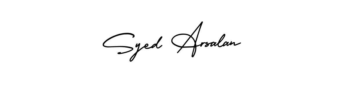 AmerikaSignatureDemo-Regular is a professional signature style that is perfect for those who want to add a touch of class to their signature. It is also a great choice for those who want to make their signature more unique. Get Syed Arsalan name to fancy signature for free. Syed Arsalan signature style 3 images and pictures png