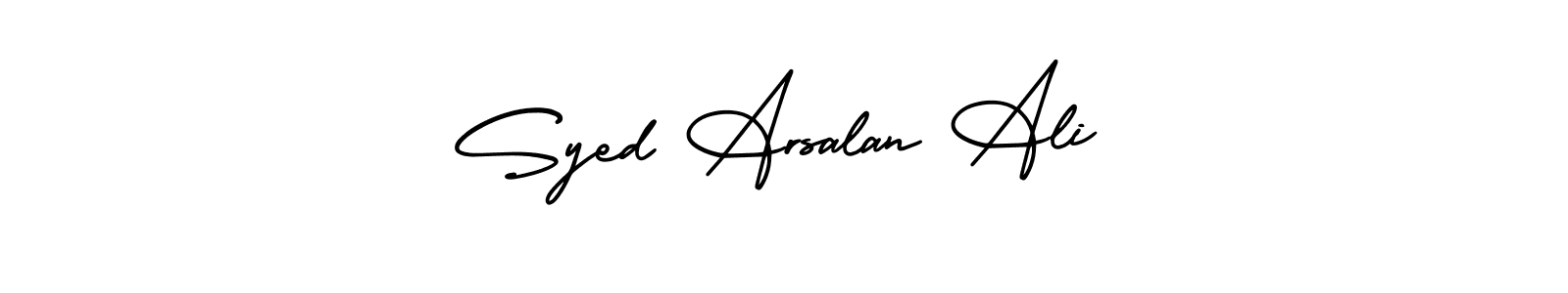 Similarly AmerikaSignatureDemo-Regular is the best handwritten signature design. Signature creator online .You can use it as an online autograph creator for name Syed Arsalan Ali. Syed Arsalan Ali signature style 3 images and pictures png
