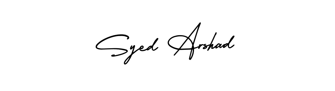 How to make Syed Arshad name signature. Use AmerikaSignatureDemo-Regular style for creating short signs online. This is the latest handwritten sign. Syed Arshad signature style 3 images and pictures png