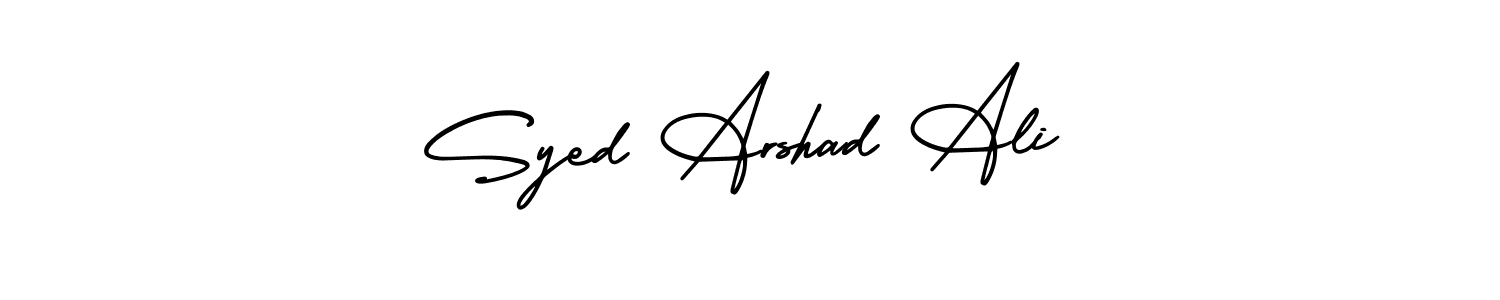 It looks lik you need a new signature style for name Syed Arshad Ali. Design unique handwritten (AmerikaSignatureDemo-Regular) signature with our free signature maker in just a few clicks. Syed Arshad Ali signature style 3 images and pictures png