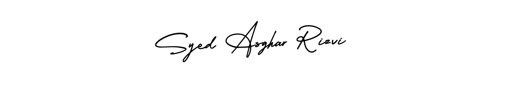 Syed Asghar Rizvi stylish signature style. Best Handwritten Sign (AmerikaSignatureDemo-Regular) for my name. Handwritten Signature Collection Ideas for my name Syed Asghar Rizvi. Syed Asghar Rizvi signature style 3 images and pictures png