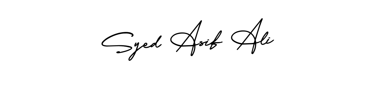 AmerikaSignatureDemo-Regular is a professional signature style that is perfect for those who want to add a touch of class to their signature. It is also a great choice for those who want to make their signature more unique. Get Syed Asif Ali name to fancy signature for free. Syed Asif Ali signature style 3 images and pictures png