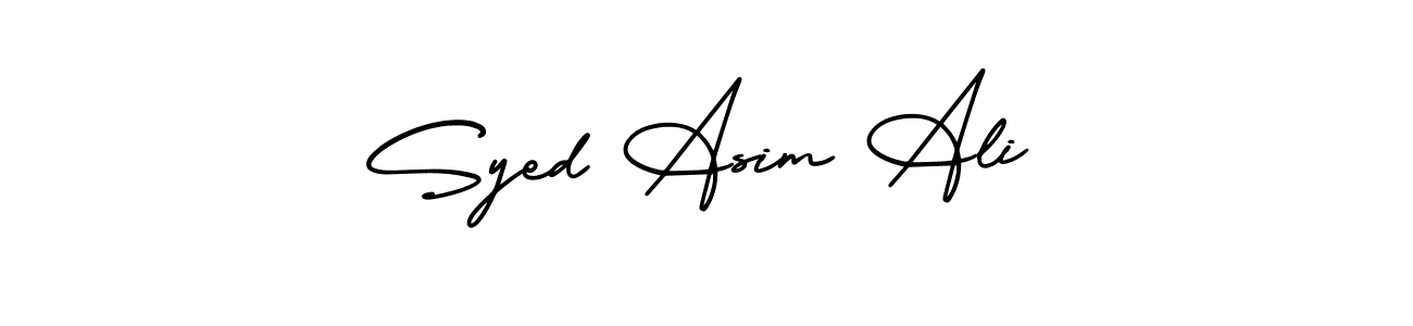 Similarly AmerikaSignatureDemo-Regular is the best handwritten signature design. Signature creator online .You can use it as an online autograph creator for name Syed Asim Ali. Syed Asim Ali signature style 3 images and pictures png