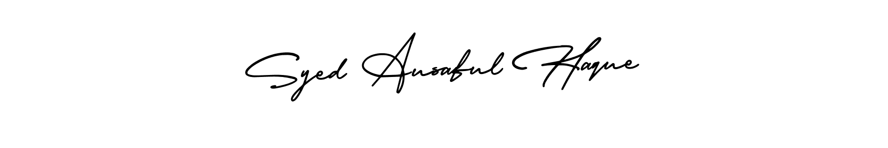 Also we have Syed Ausaful Haque name is the best signature style. Create professional handwritten signature collection using AmerikaSignatureDemo-Regular autograph style. Syed Ausaful Haque signature style 3 images and pictures png