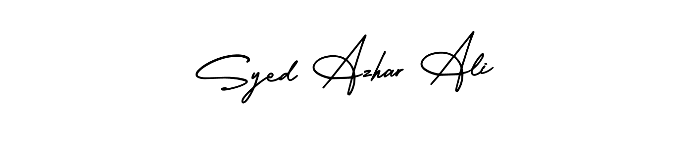 Make a beautiful signature design for name Syed Azhar Ali. With this signature (AmerikaSignatureDemo-Regular) style, you can create a handwritten signature for free. Syed Azhar Ali signature style 3 images and pictures png
