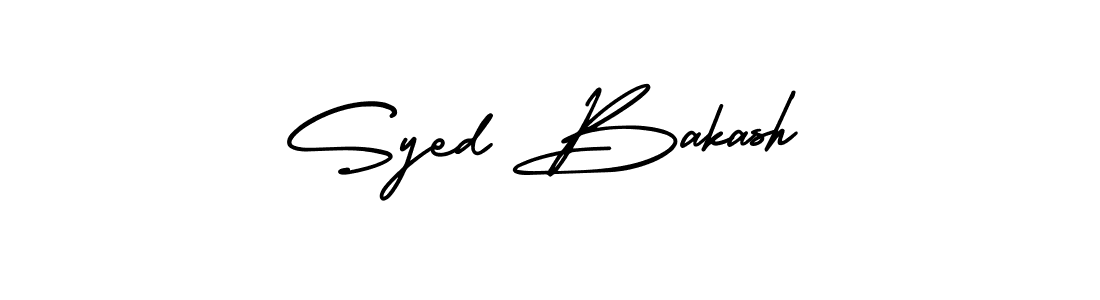 Make a beautiful signature design for name Syed Bakash. With this signature (AmerikaSignatureDemo-Regular) style, you can create a handwritten signature for free. Syed Bakash signature style 3 images and pictures png