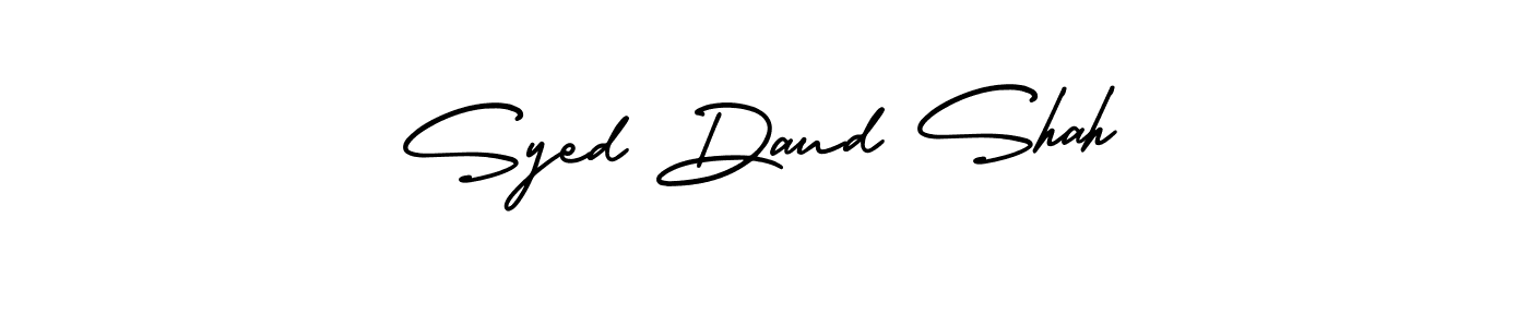 Make a beautiful signature design for name Syed Daud Shah. With this signature (AmerikaSignatureDemo-Regular) style, you can create a handwritten signature for free. Syed Daud Shah signature style 3 images and pictures png