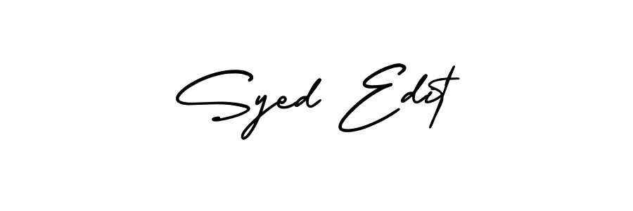 Make a beautiful signature design for name Syed Edit. With this signature (AmerikaSignatureDemo-Regular) style, you can create a handwritten signature for free. Syed Edit signature style 3 images and pictures png