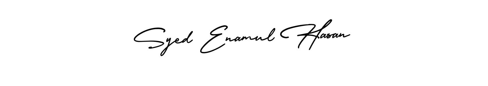 Use a signature maker to create a handwritten signature online. With this signature software, you can design (AmerikaSignatureDemo-Regular) your own signature for name Syed Enamul Hasan. Syed Enamul Hasan signature style 3 images and pictures png