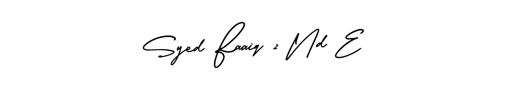 Make a beautiful signature design for name Syed Faaiq 2 Nd E. Use this online signature maker to create a handwritten signature for free. Syed Faaiq 2 Nd E signature style 3 images and pictures png