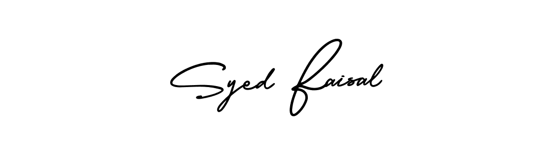 Make a short Syed Faisal signature style. Manage your documents anywhere anytime using AmerikaSignatureDemo-Regular. Create and add eSignatures, submit forms, share and send files easily. Syed Faisal signature style 3 images and pictures png