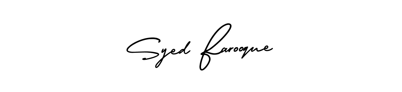 AmerikaSignatureDemo-Regular is a professional signature style that is perfect for those who want to add a touch of class to their signature. It is also a great choice for those who want to make their signature more unique. Get Syed Farooque name to fancy signature for free. Syed Farooque signature style 3 images and pictures png