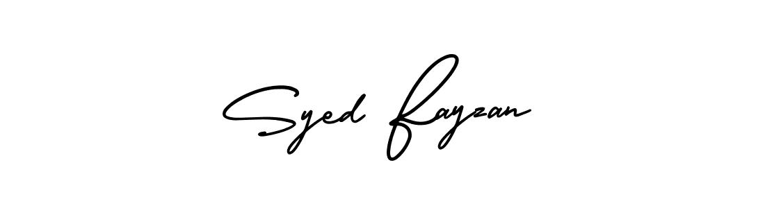 Also You can easily find your signature by using the search form. We will create Syed Fayzan name handwritten signature images for you free of cost using AmerikaSignatureDemo-Regular sign style. Syed Fayzan signature style 3 images and pictures png