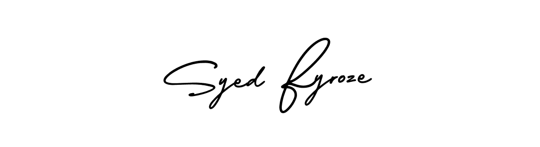 It looks lik you need a new signature style for name Syed Fyroze. Design unique handwritten (AmerikaSignatureDemo-Regular) signature with our free signature maker in just a few clicks. Syed Fyroze signature style 3 images and pictures png