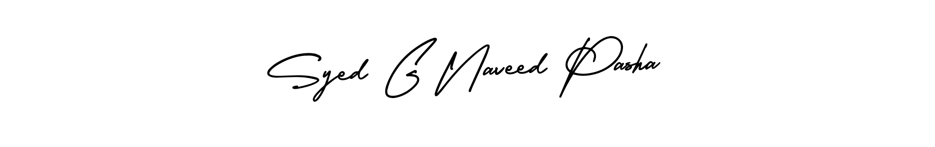 Create a beautiful signature design for name Syed G Naveed Pasha. With this signature (AmerikaSignatureDemo-Regular) fonts, you can make a handwritten signature for free. Syed G Naveed Pasha signature style 3 images and pictures png