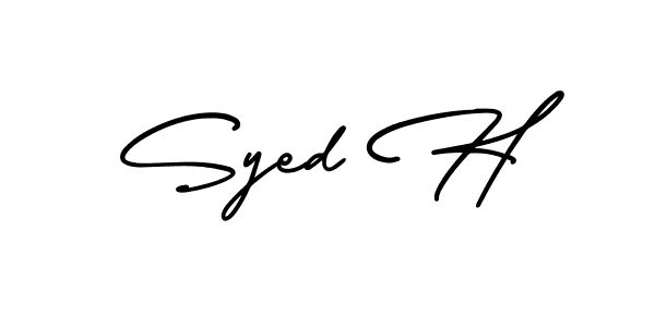 You can use this online signature creator to create a handwritten signature for the name Syed H. This is the best online autograph maker. Syed H signature style 3 images and pictures png