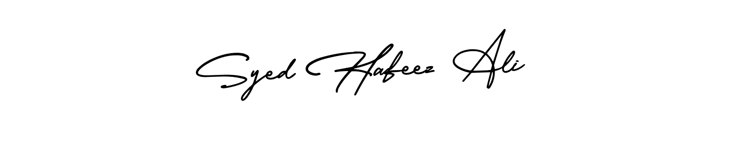 See photos of Syed Hafeez Ali official signature by Spectra . Check more albums & portfolios. Read reviews & check more about AmerikaSignatureDemo-Regular font. Syed Hafeez Ali signature style 3 images and pictures png