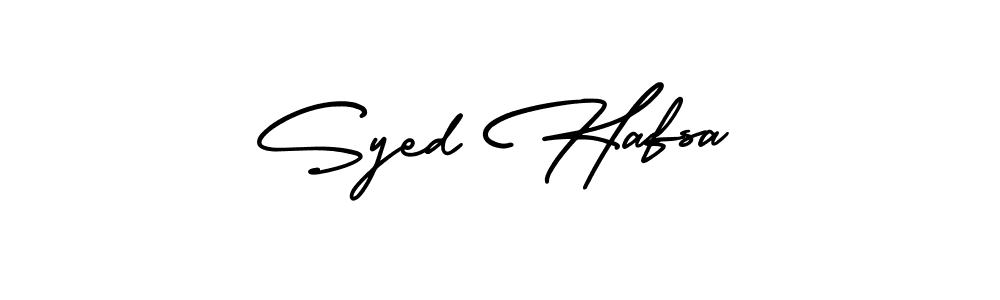 Make a beautiful signature design for name Syed Hafsa. Use this online signature maker to create a handwritten signature for free. Syed Hafsa signature style 3 images and pictures png