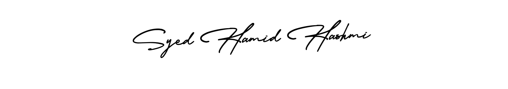 Make a short Syed Hamid Hashmi signature style. Manage your documents anywhere anytime using AmerikaSignatureDemo-Regular. Create and add eSignatures, submit forms, share and send files easily. Syed Hamid Hashmi signature style 3 images and pictures png