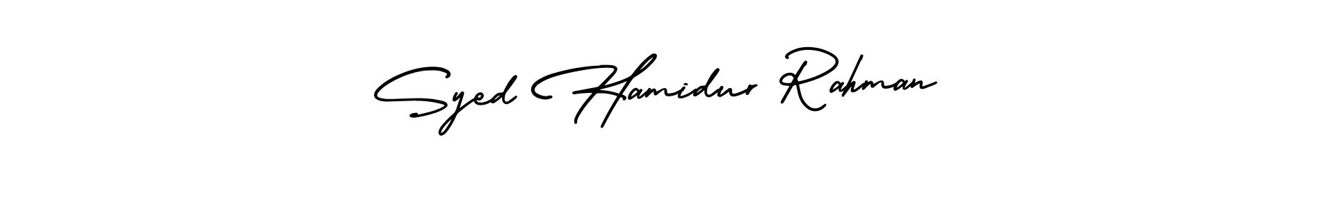 if you are searching for the best signature style for your name Syed Hamidur Rahman. so please give up your signature search. here we have designed multiple signature styles  using AmerikaSignatureDemo-Regular. Syed Hamidur Rahman signature style 3 images and pictures png