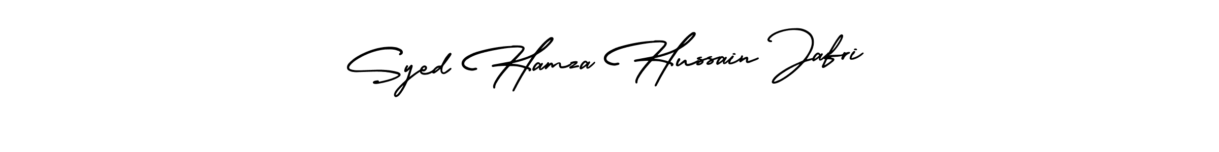 Syed Hamza Hussain Jafri stylish signature style. Best Handwritten Sign (AmerikaSignatureDemo-Regular) for my name. Handwritten Signature Collection Ideas for my name Syed Hamza Hussain Jafri. Syed Hamza Hussain Jafri signature style 3 images and pictures png