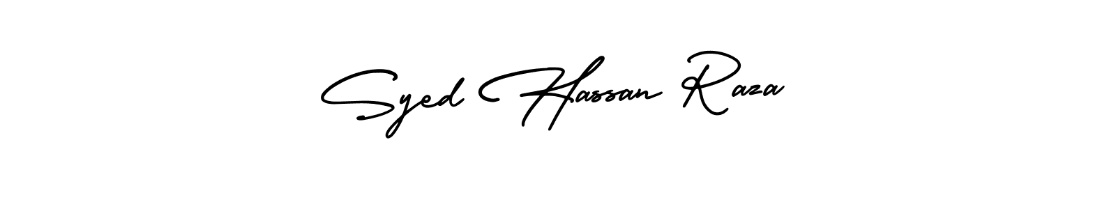 How to Draw Syed Hassan Raza signature style? AmerikaSignatureDemo-Regular is a latest design signature styles for name Syed Hassan Raza. Syed Hassan Raza signature style 3 images and pictures png