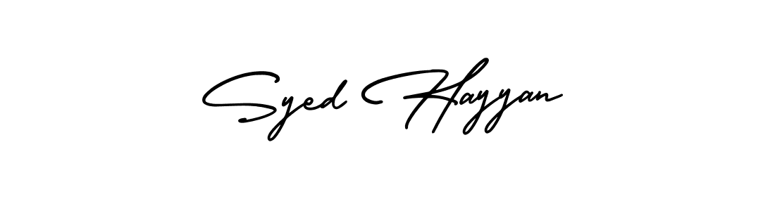 Make a beautiful signature design for name Syed Hayyan. Use this online signature maker to create a handwritten signature for free. Syed Hayyan signature style 3 images and pictures png