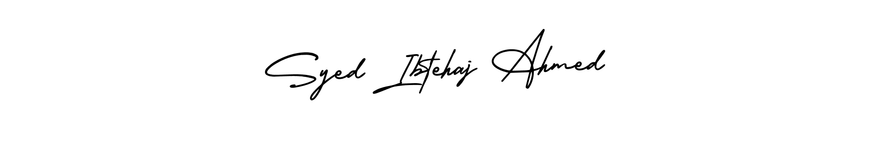 if you are searching for the best signature style for your name Syed Ibtehaj Ahmed. so please give up your signature search. here we have designed multiple signature styles  using AmerikaSignatureDemo-Regular. Syed Ibtehaj Ahmed signature style 3 images and pictures png