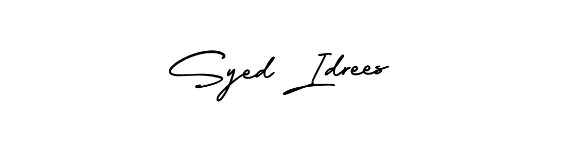 Also we have Syed Idrees name is the best signature style. Create professional handwritten signature collection using AmerikaSignatureDemo-Regular autograph style. Syed Idrees signature style 3 images and pictures png