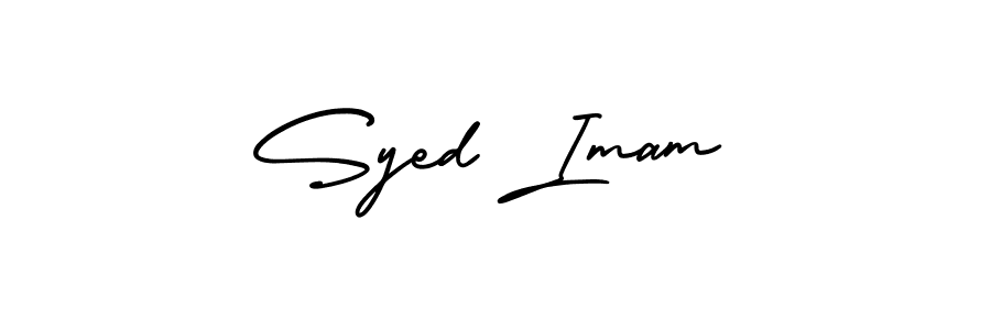 Create a beautiful signature design for name Syed Imam. With this signature (AmerikaSignatureDemo-Regular) fonts, you can make a handwritten signature for free. Syed Imam signature style 3 images and pictures png