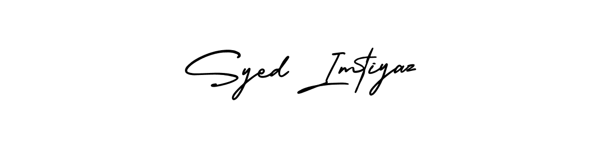 How to make Syed Imtiyaz name signature. Use AmerikaSignatureDemo-Regular style for creating short signs online. This is the latest handwritten sign. Syed Imtiyaz signature style 3 images and pictures png
