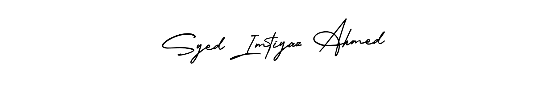 Create a beautiful signature design for name Syed Imtiyaz Ahmed. With this signature (AmerikaSignatureDemo-Regular) fonts, you can make a handwritten signature for free. Syed Imtiyaz Ahmed signature style 3 images and pictures png