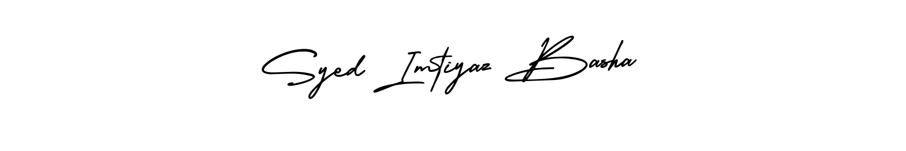 Use a signature maker to create a handwritten signature online. With this signature software, you can design (AmerikaSignatureDemo-Regular) your own signature for name Syed Imtiyaz Basha. Syed Imtiyaz Basha signature style 3 images and pictures png