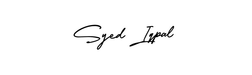 Make a beautiful signature design for name Syed Iqpal. With this signature (AmerikaSignatureDemo-Regular) style, you can create a handwritten signature for free. Syed Iqpal signature style 3 images and pictures png