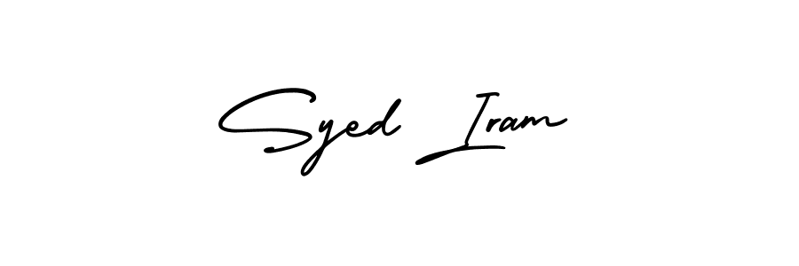 Design your own signature with our free online signature maker. With this signature software, you can create a handwritten (AmerikaSignatureDemo-Regular) signature for name Syed Iram. Syed Iram signature style 3 images and pictures png